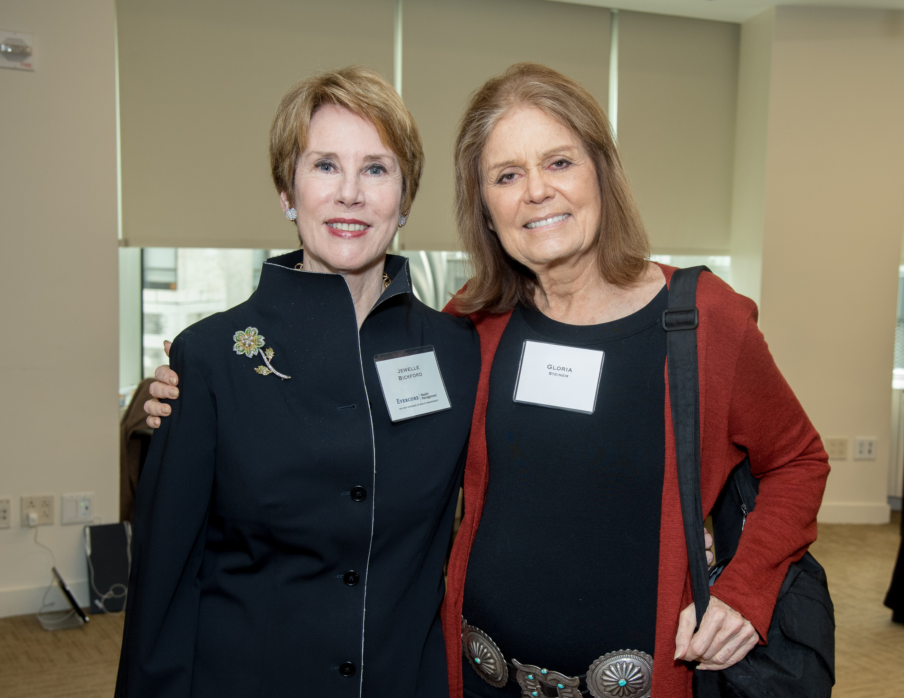 Jewelle Bickford and Gloria Steinem